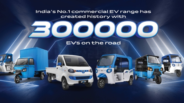 Mahindra Last Mile Mobility Achieves 3 Lakh Electric Commercial Vehicles Sales Milestone