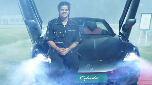 Lady Sehwags New Ride Shafali Verma Buys MG Cyberster EV to Celebrate World Cup Win
