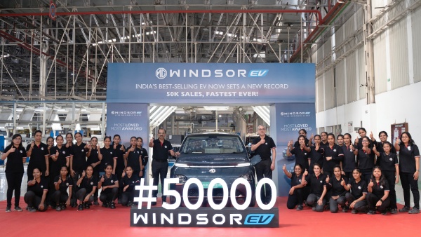 Mg Windsor Ev Hits 50000 Sales Milestone In 400 Days