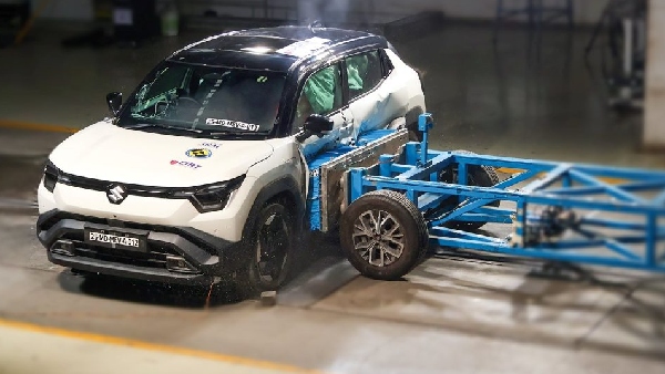 Maruti Suzuki First Electric Car E Vitara Got 5 Star Ratings In Bharat Ncap Crash Test Details