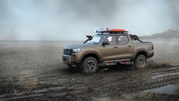 Mahindra s Game Changer Scorpio-N Based Global Pik Up Spotted Testing in Snow