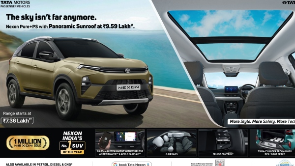 Tata Launches Nexon Pure PS With Panoramic Sunroof At Rs 9 59 Lakh In India