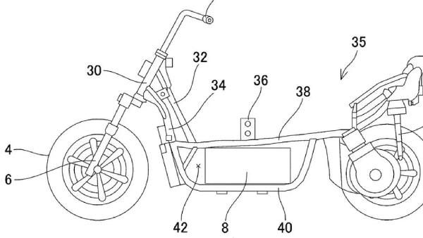 Toyota Hydrogen Fuel Cell Scooter Patent Inspired By Burgman Details