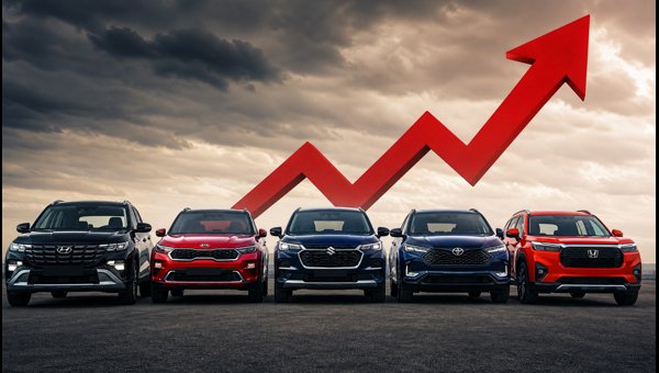 Car Price Hike August 2026: Hyundai Creta, Kia Seltos, and Grand Vitara On-Road Prices in India