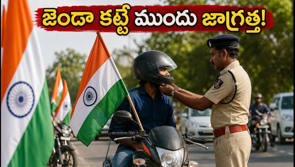 Independence Day 2026 Bike Rally Rules: Avoid Traffic Fines and Flag Code Violations in AP and Telangana