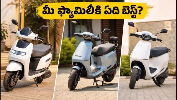 Best Electric Scooters for Families 2026: TVS iQube vs Ather Rizta vs Ola S1 Pro+ Comparison Guide