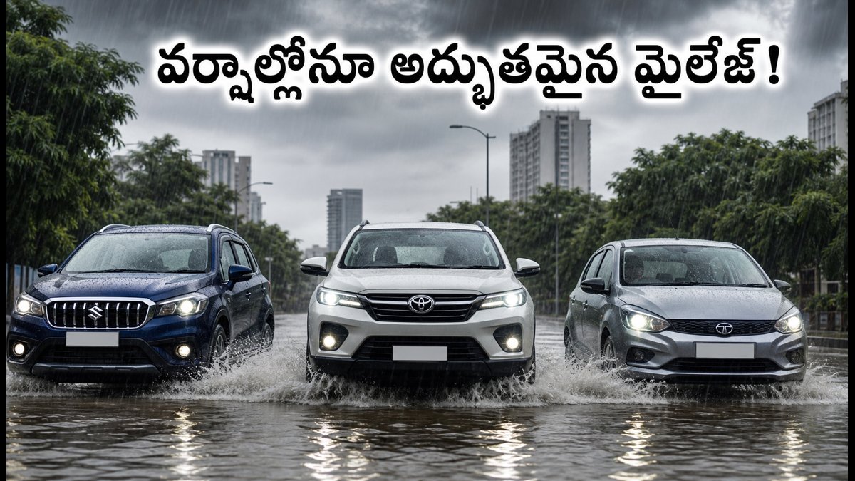 వర్షాల్లోనూ అదరగొట్టే మైలేజ్ ఇచ్చే బెస్ట్ కార్లు