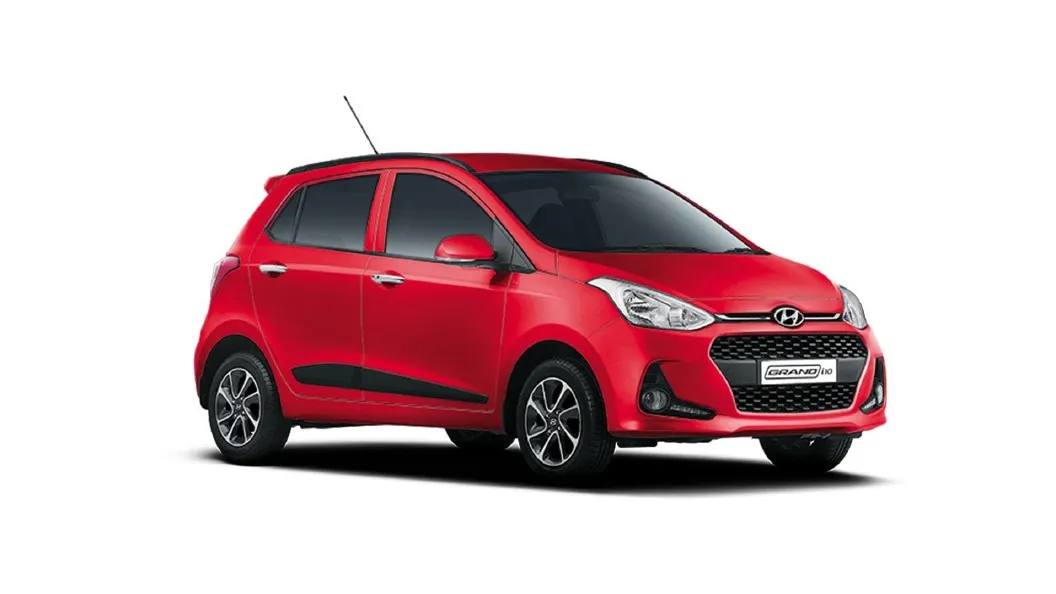 Hyundai  Grand i10 Fiery Red Colour