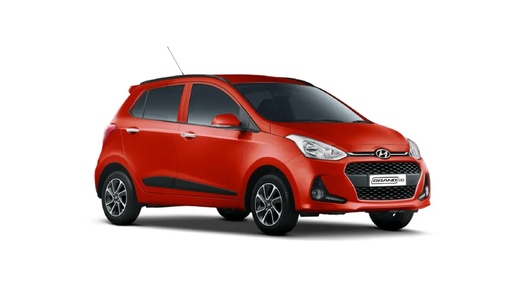 Hyundai  Grand i10 Flame Orange Colour