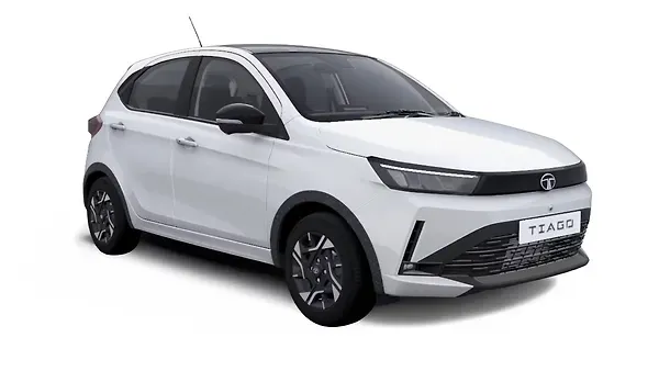 ടാറ്റ  ടിയാഗോ Pristine White With Black roof Colour