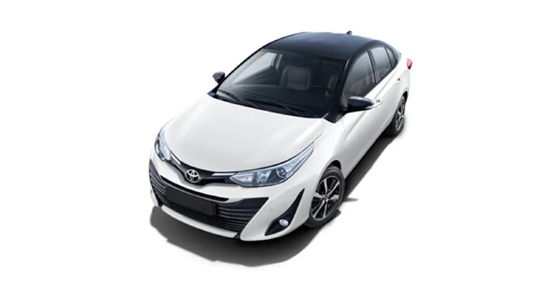 Toyota  Yaris Super White/Attitude Black Colour