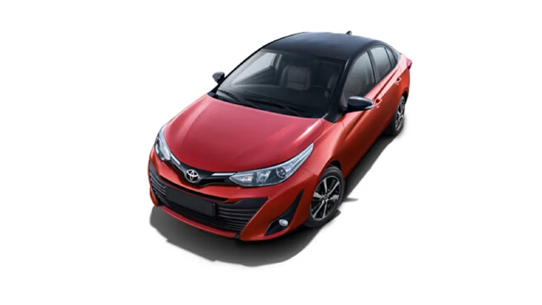 Toyota  Yaris Wildfire Red,Attitude Black Colour