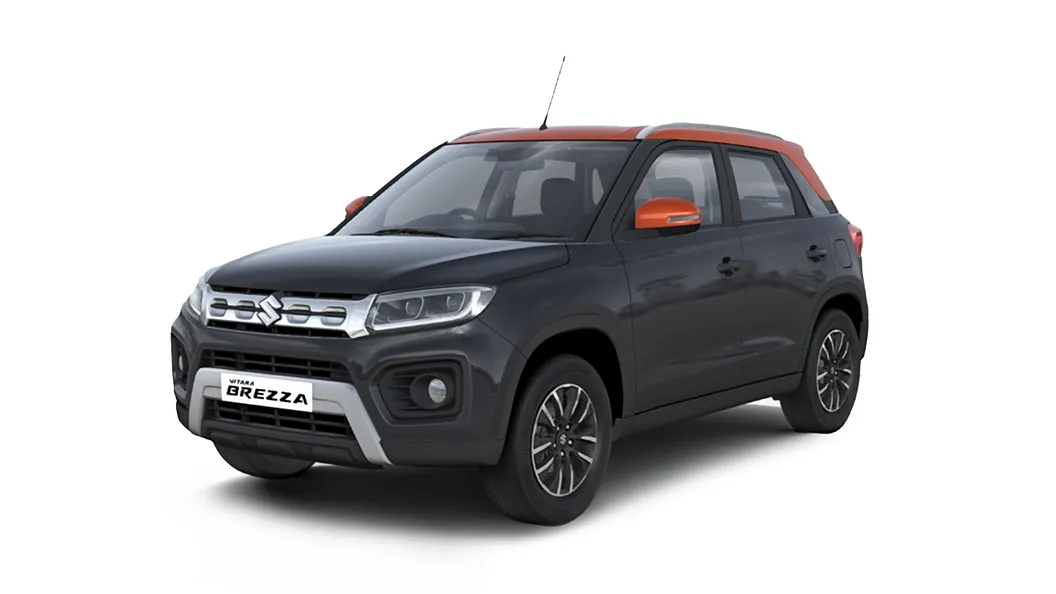 Maruti Suzuki  Vitara Brezza Granite Grey with Autumn Orange Roof Colour