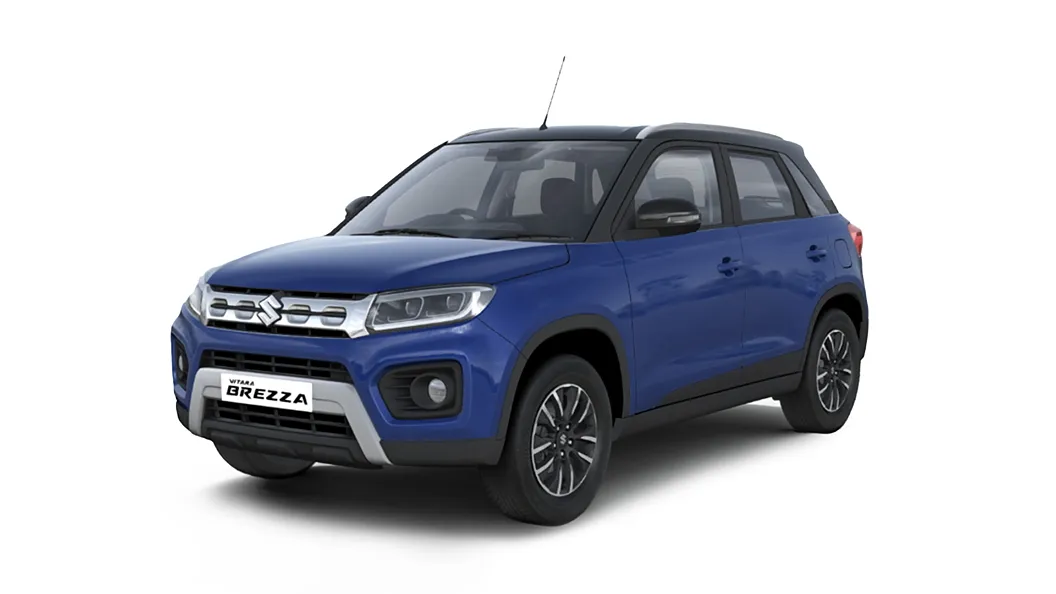 Maruti Suzuki  Vitara Brezza Torque Blue with Midnight Black Roof Colour