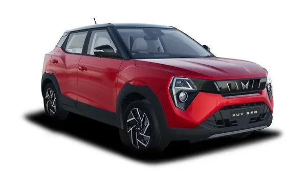 महिंद्रा  एक्सयूवी 3एक्सओ Tango Red with Stealth Black Colour