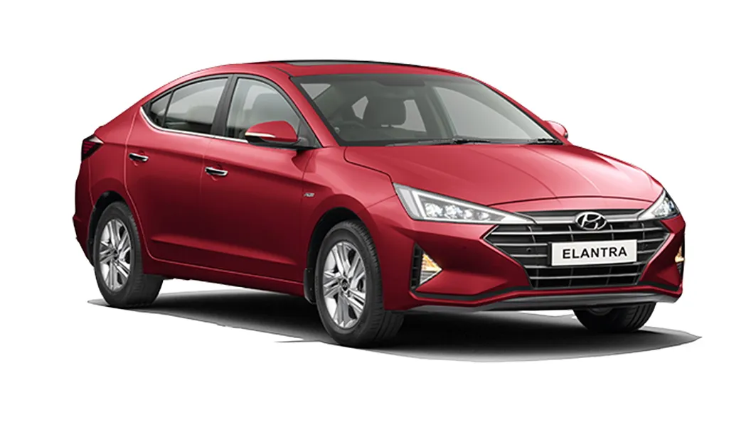 Hyundai  Elantra Fiery Red Colour