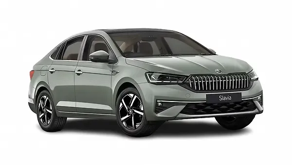 Skoda  Slavia Shimla Green with Black Roof Colour