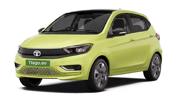टाटा  टियागो ईवी Chill Lime with Black roof Colour