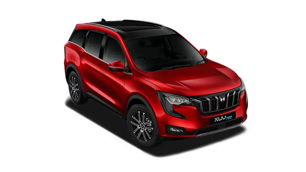 Mahindra  XUV700 Red Rage with Black Roof Colour