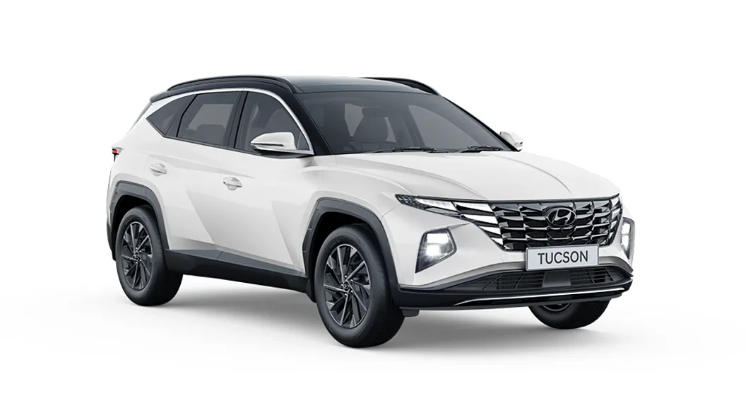 Hyundai  Tucson Polar White with Black Roof Colour