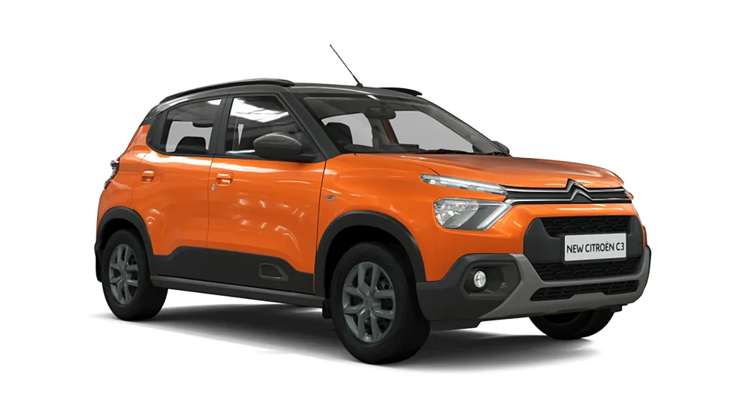Citroen  C3 Zesty Orange with Platinum Grey roof Colour
