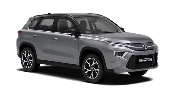 ടൊയോട്ട  അർബൻ ക്രൂയിസർ ഹൈറൈഡർ Enticing Silver with Midnight Black Colour
