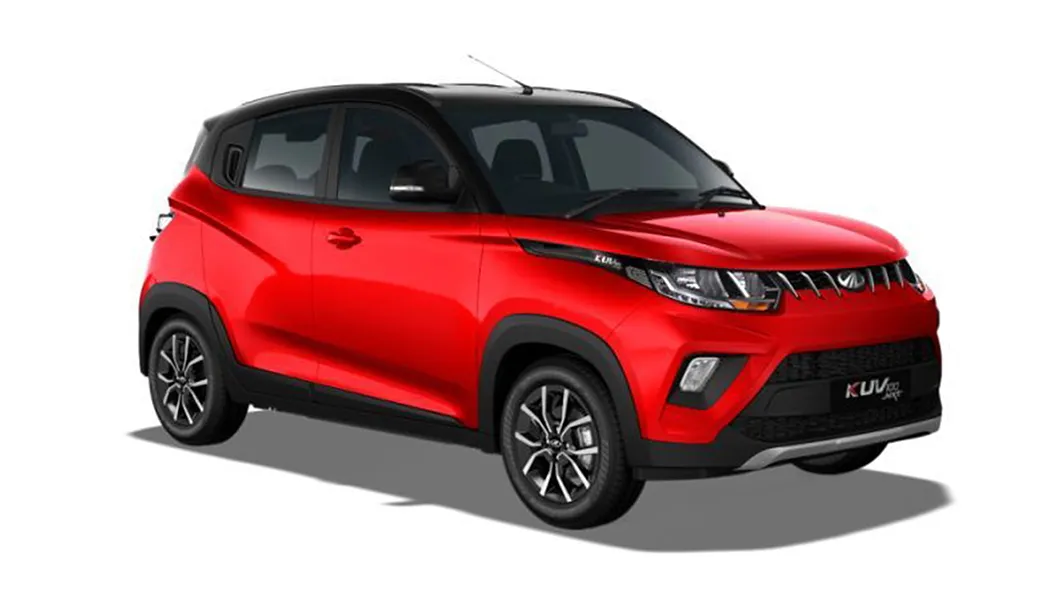 Mahindra  KUV100 NXT Flamboyant Red/Metallic Black Colour