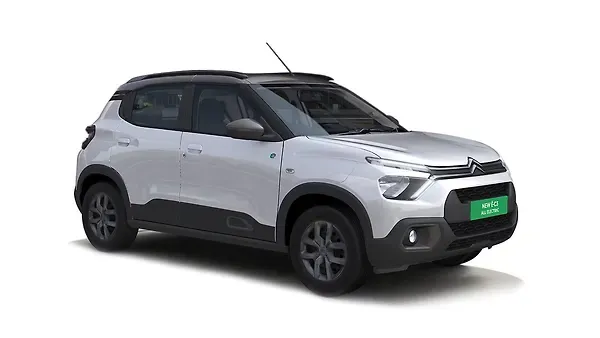 സിട്രൺ  EC3 Polar White with Platinum Grey roof Colour