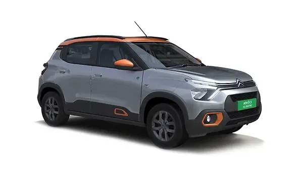 സിട്രൺ  EC3 Steel Grey with Zesty Orange roof Colour