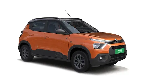സിട്രൺ  EC3 Zesty Orange with Platinum Grey roof Colour