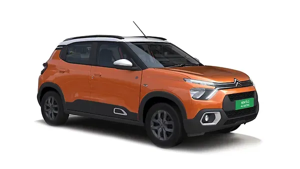 സിട്രൺ  EC3 Zesty Orange with Polar White roof Colour