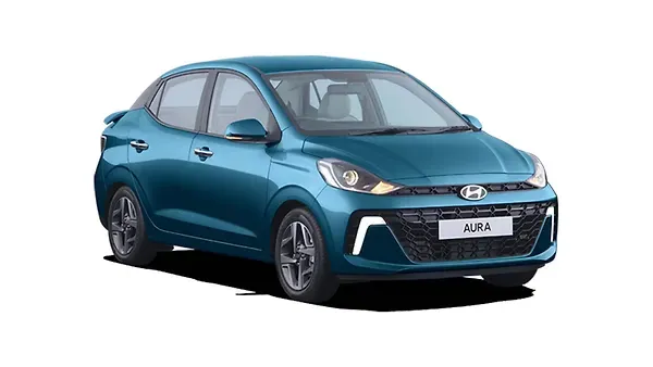 Hyundai  Aura Teal Blue Colour