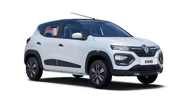 റെനോ  ക്വിഡ് Ice Cool White with Black Roof Colour