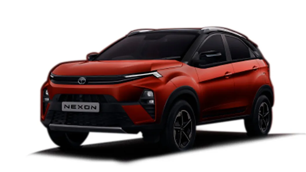 Tata  Nexon Flame Red with Black Roof Colour