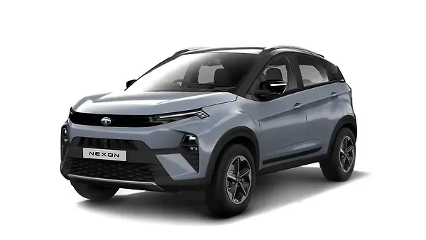 Tata  Nexon Pure Grey with Black roof Colour