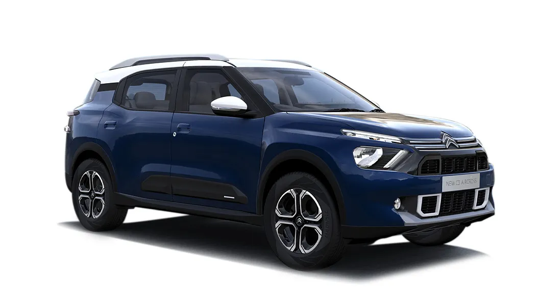 Citroen  C3 Aircross Cosmo Blue With Polar White roof Colour
