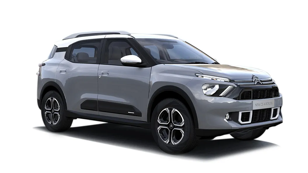 Citroen  C3 Aircross Steel Grey with Polar White roof Colour