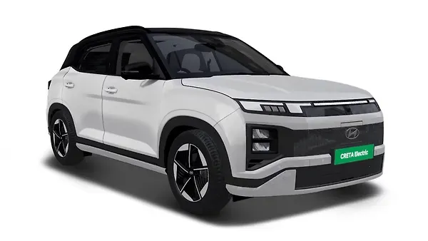 Hyundai  Creta Electric Atlas White with black roof Colour
