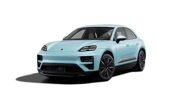 पोर्शे  मैकन टर्बो ईवी Frozenblue Metallic Colour
