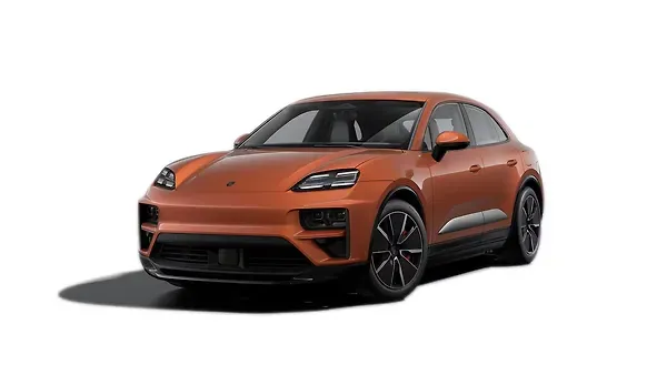 पोर्शे  मैकन टर्बो ईवी Papaya Metallic Colour