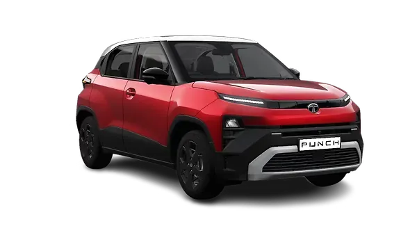 Tata  Punch Bengal Rouge  With White roof Colour