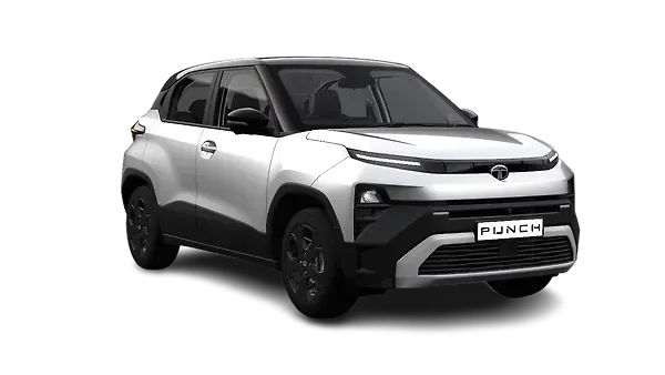 Tata  Punch Pristine White With Black roof Colour