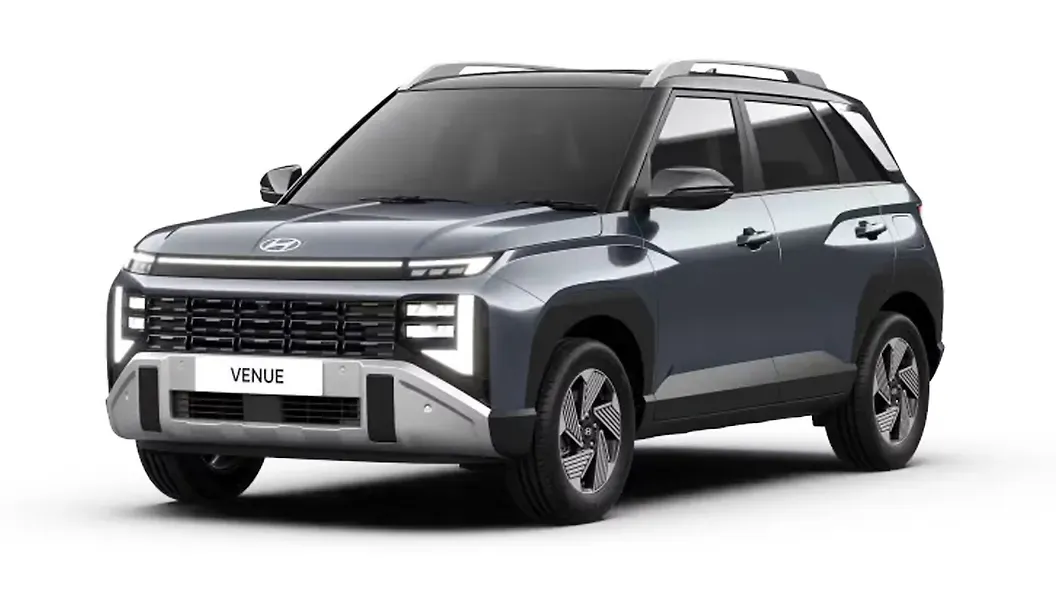 ಹ್ಯುಂಡೈ  ವೆನ್ಯೂ Hazel blue, Abyss Black Colour