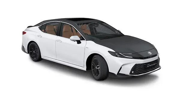 टोयोटा  कैमरी Platinum White Pearl With Matte Black Colour