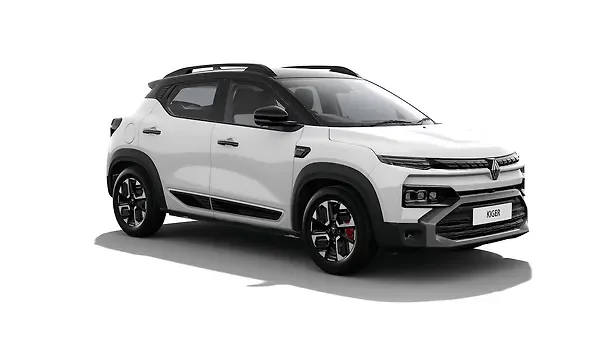 Renault  Kiger Ice cool white with Black Roof Colour