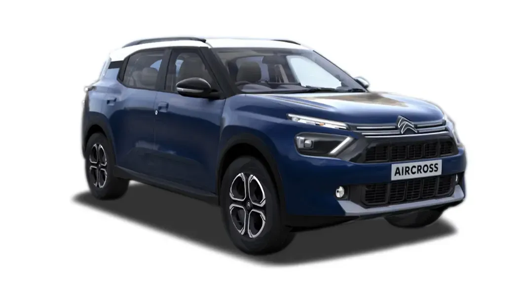 Citroen  Aircross Cosmo Blue With Polar White roof Colour