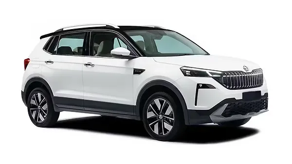 Skoda  Kushaq Candy White with Black Roof Colour