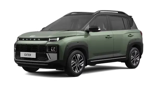 Hyundai  Exter Ranger Khaki with Black Roof Colour
