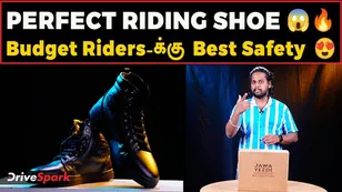 Yezdi Premium Leather Riding Shoes