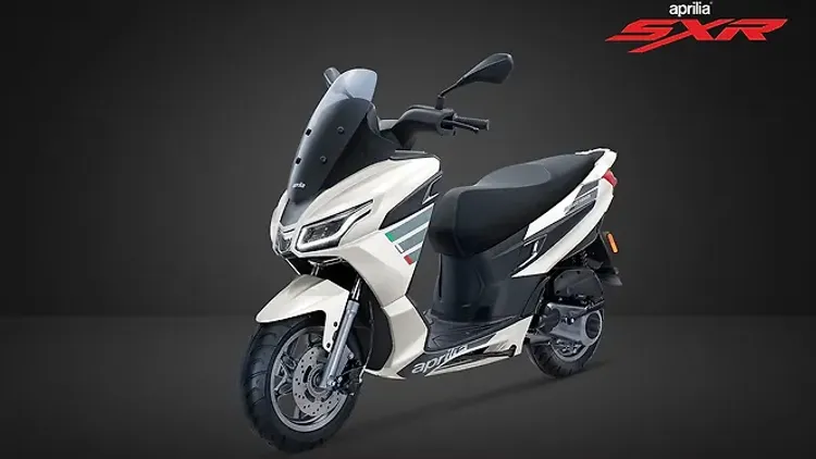 Aprilia SXR 160 White Colour